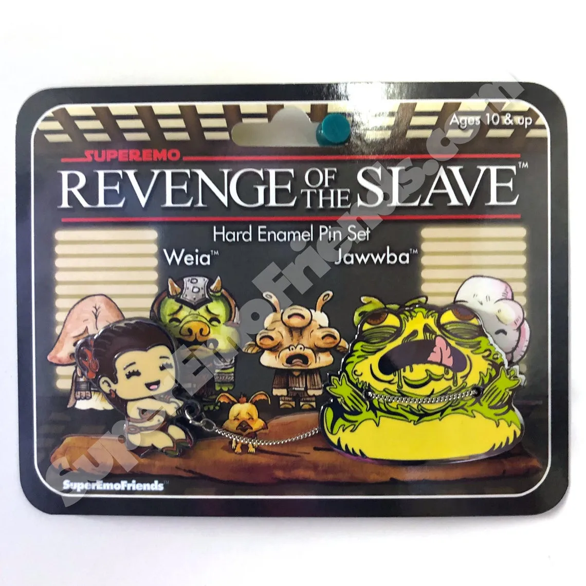 Super Emo Friends - "Revenge of the Slave Set" Enamel Pin
