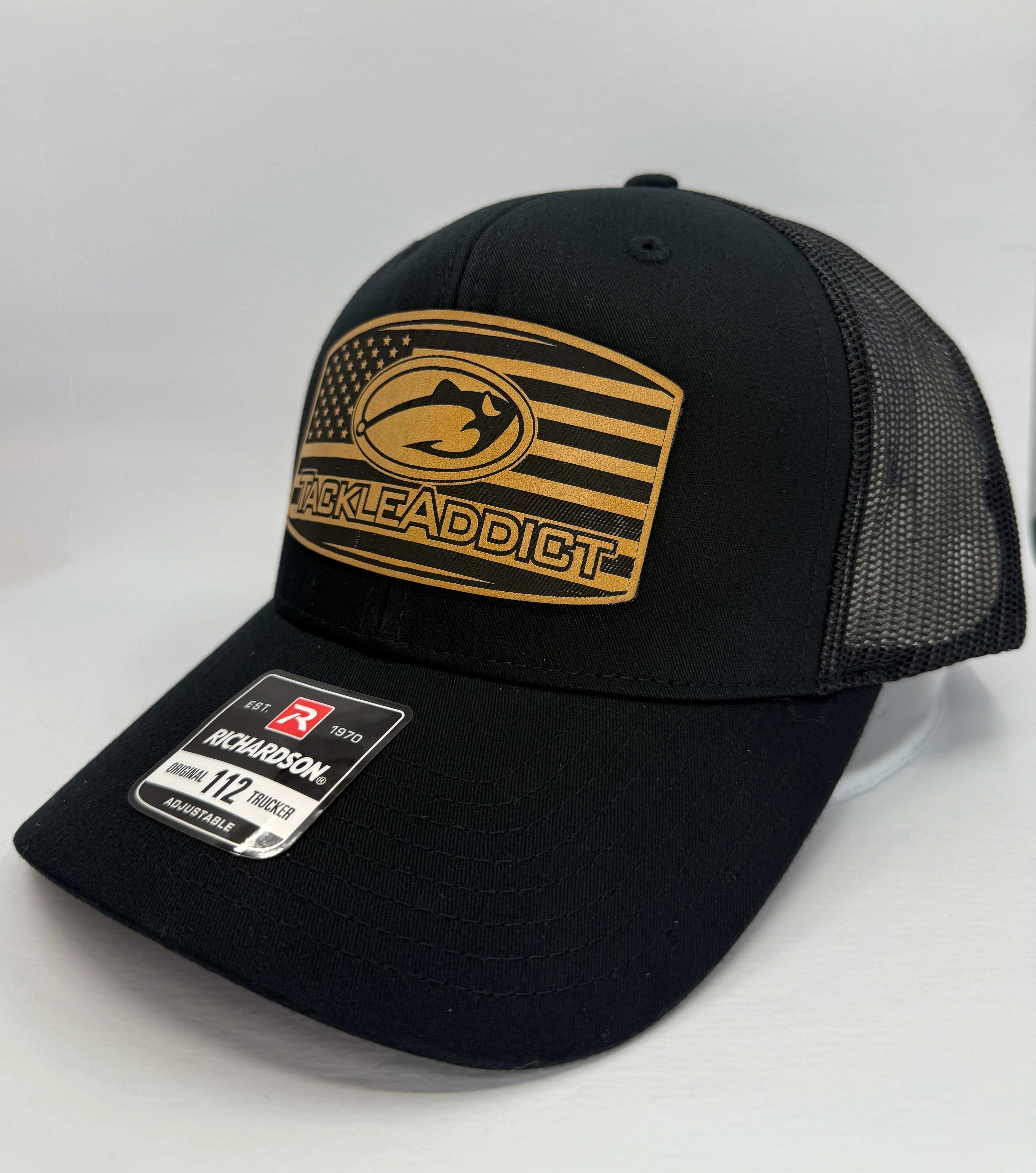 Tackle Addict Leather Patch Hats