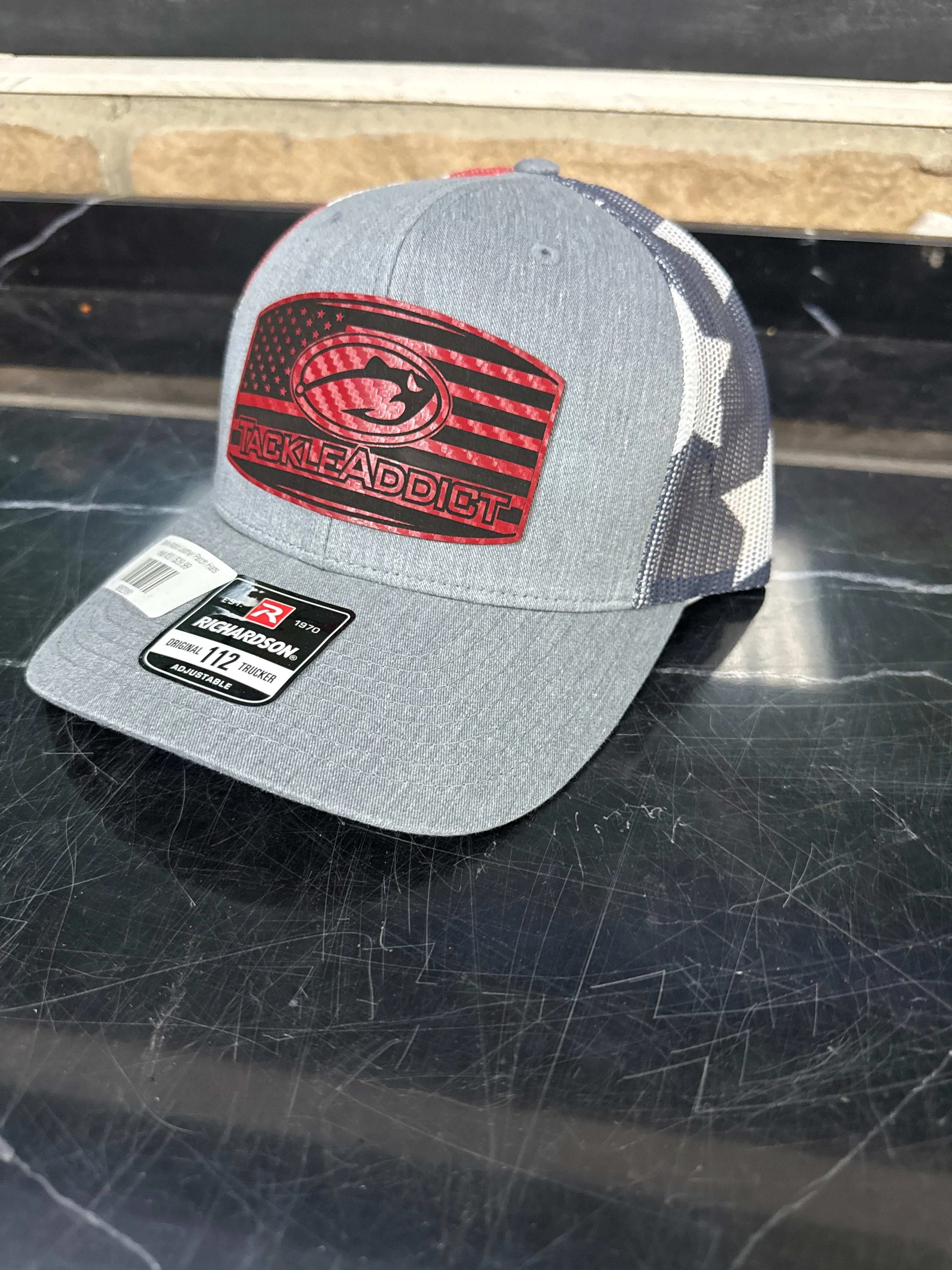 Tackle Addict Leather Patch Hats