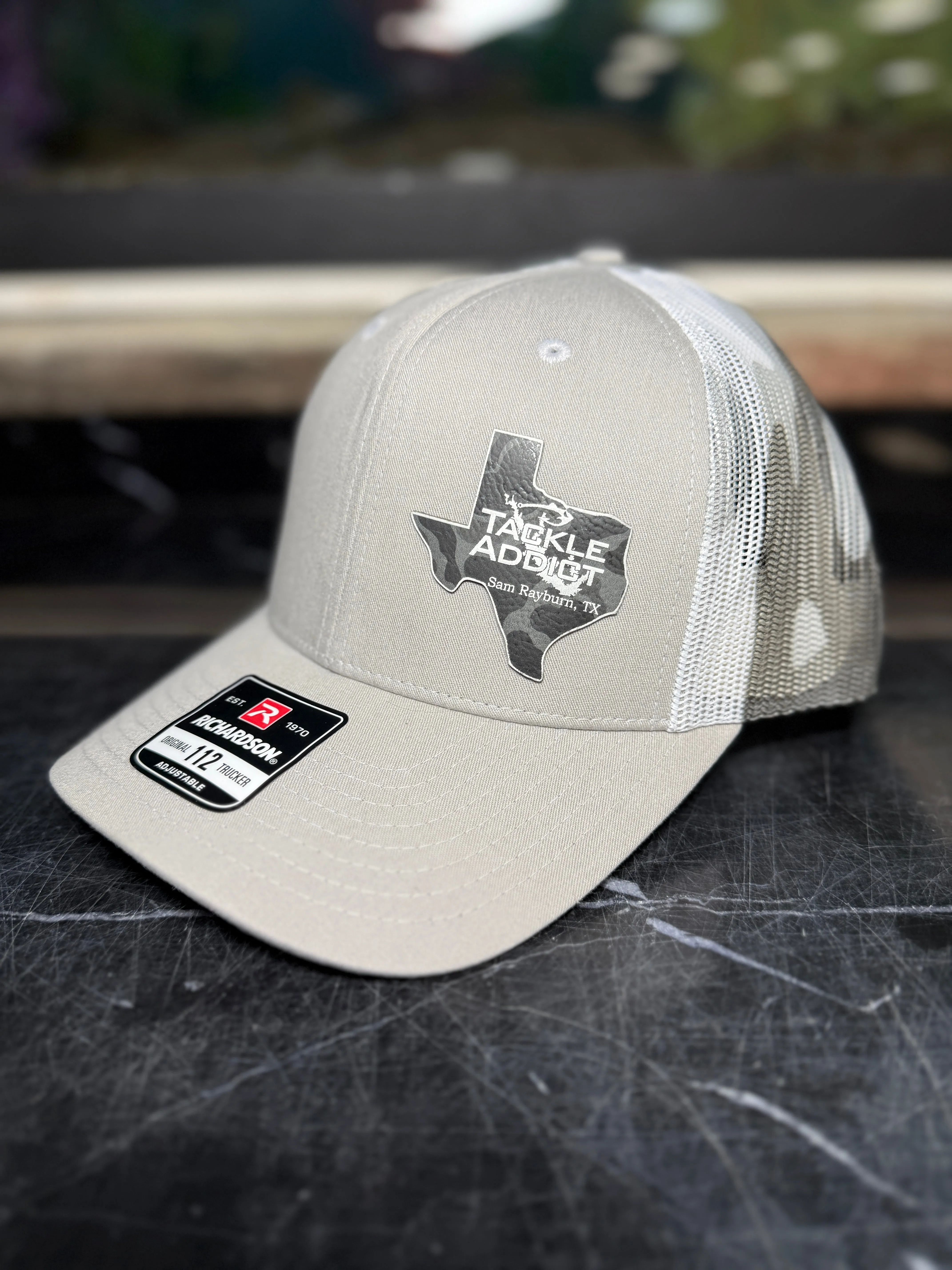 Tackle Addict Leather Patch Hats