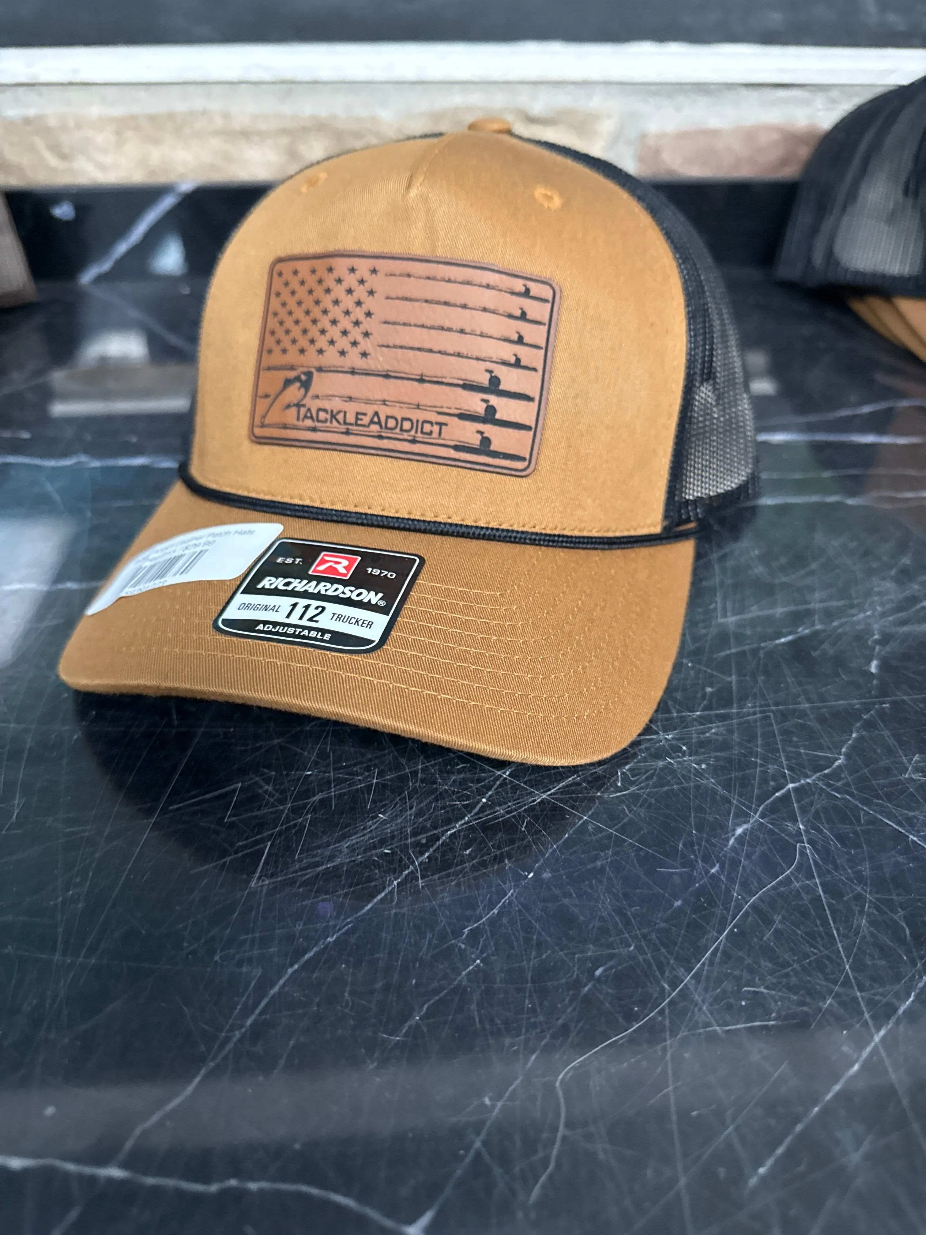 Tackle Addict Leather Patch Hats