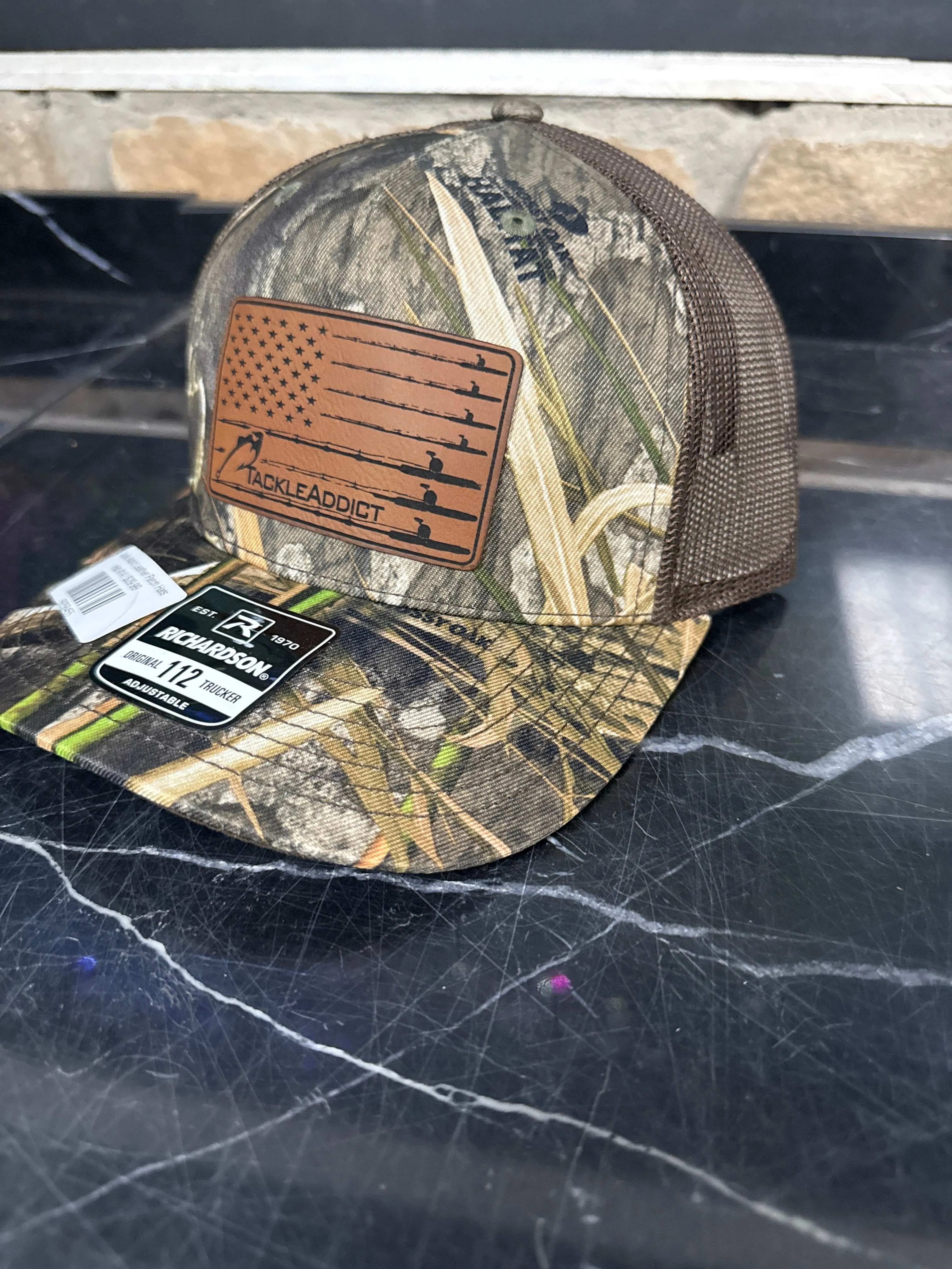 Tackle Addict Leather Patch Hats