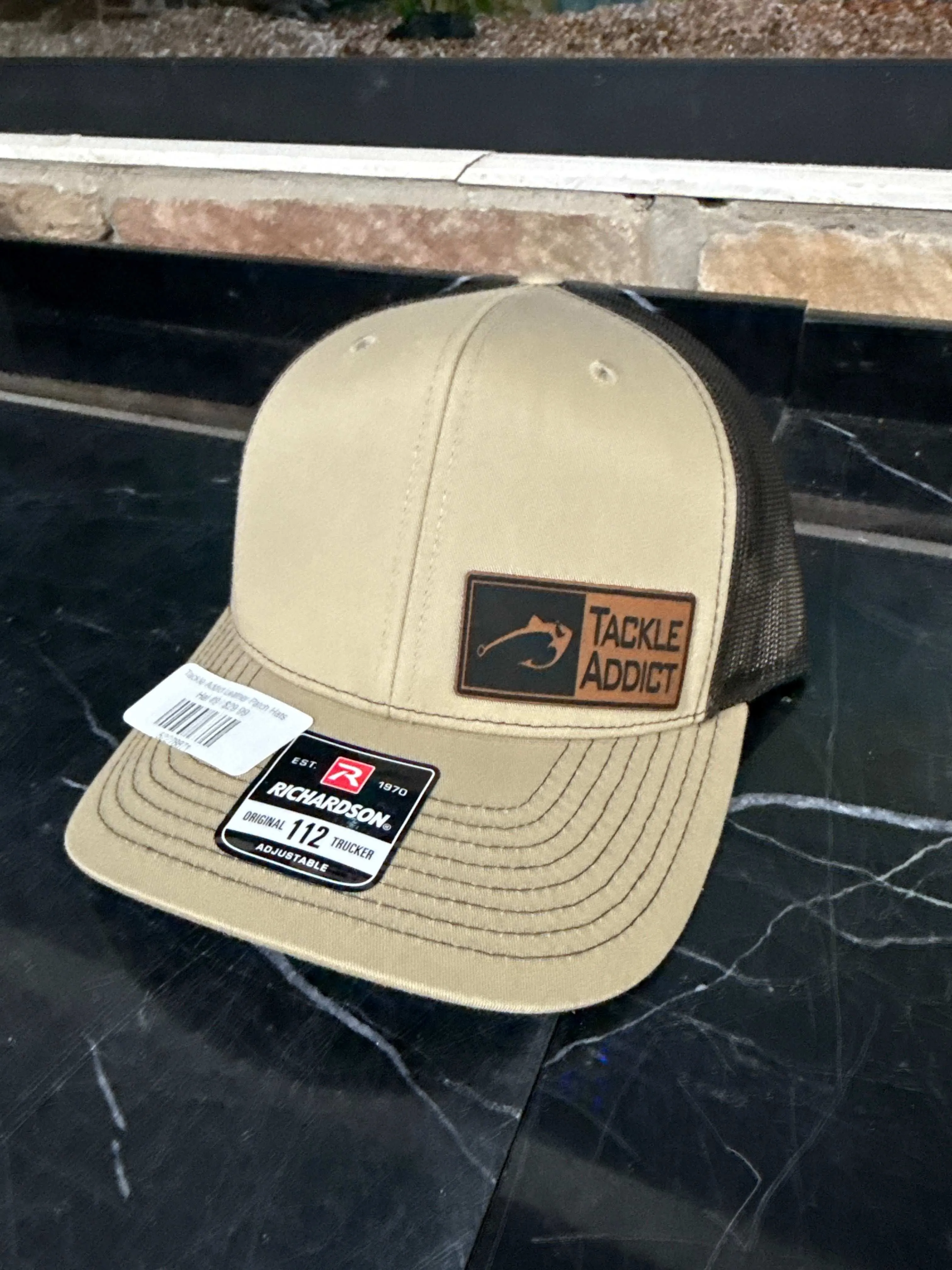 Tackle Addict Leather Patch Hats