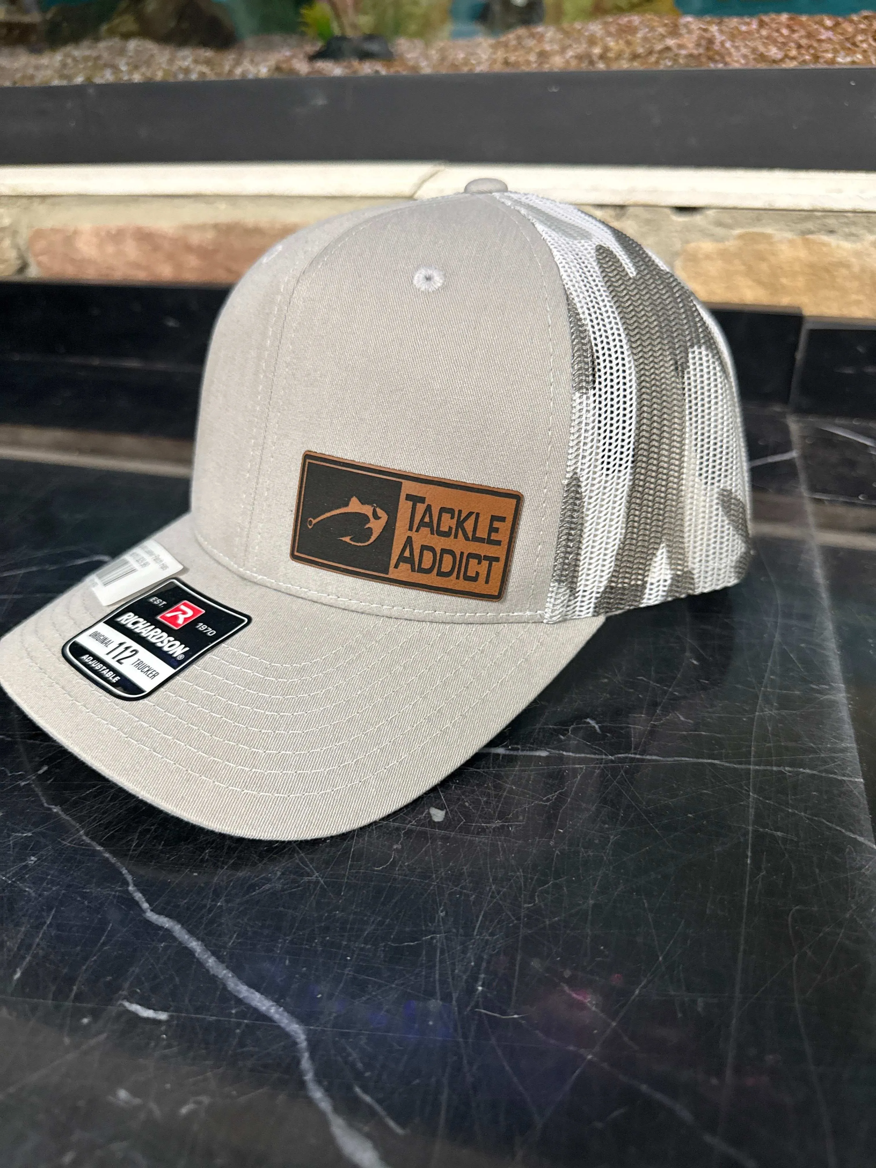 Tackle Addict Leather Patch Hats