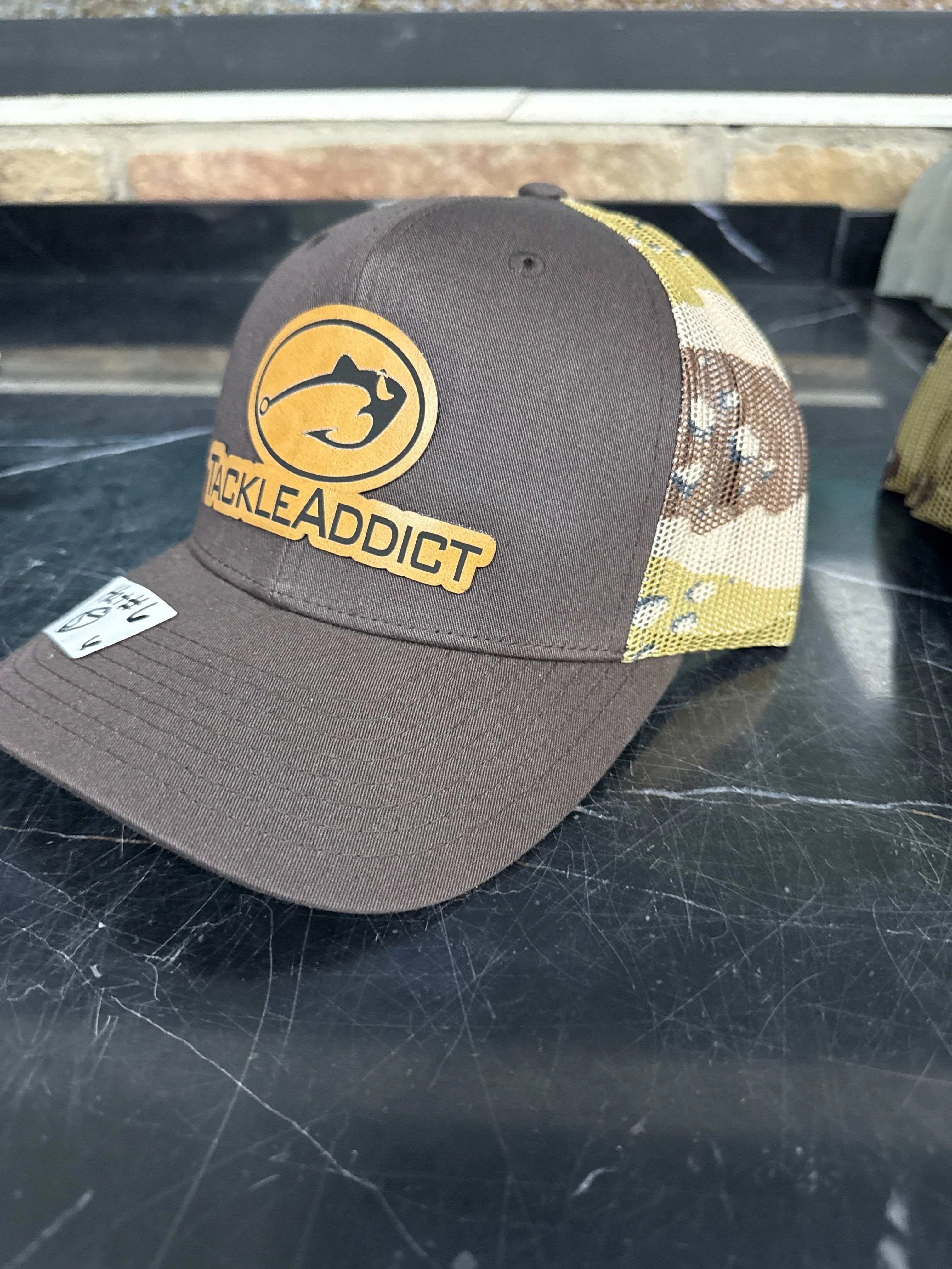 Tackle Addict Leather Patch Hats