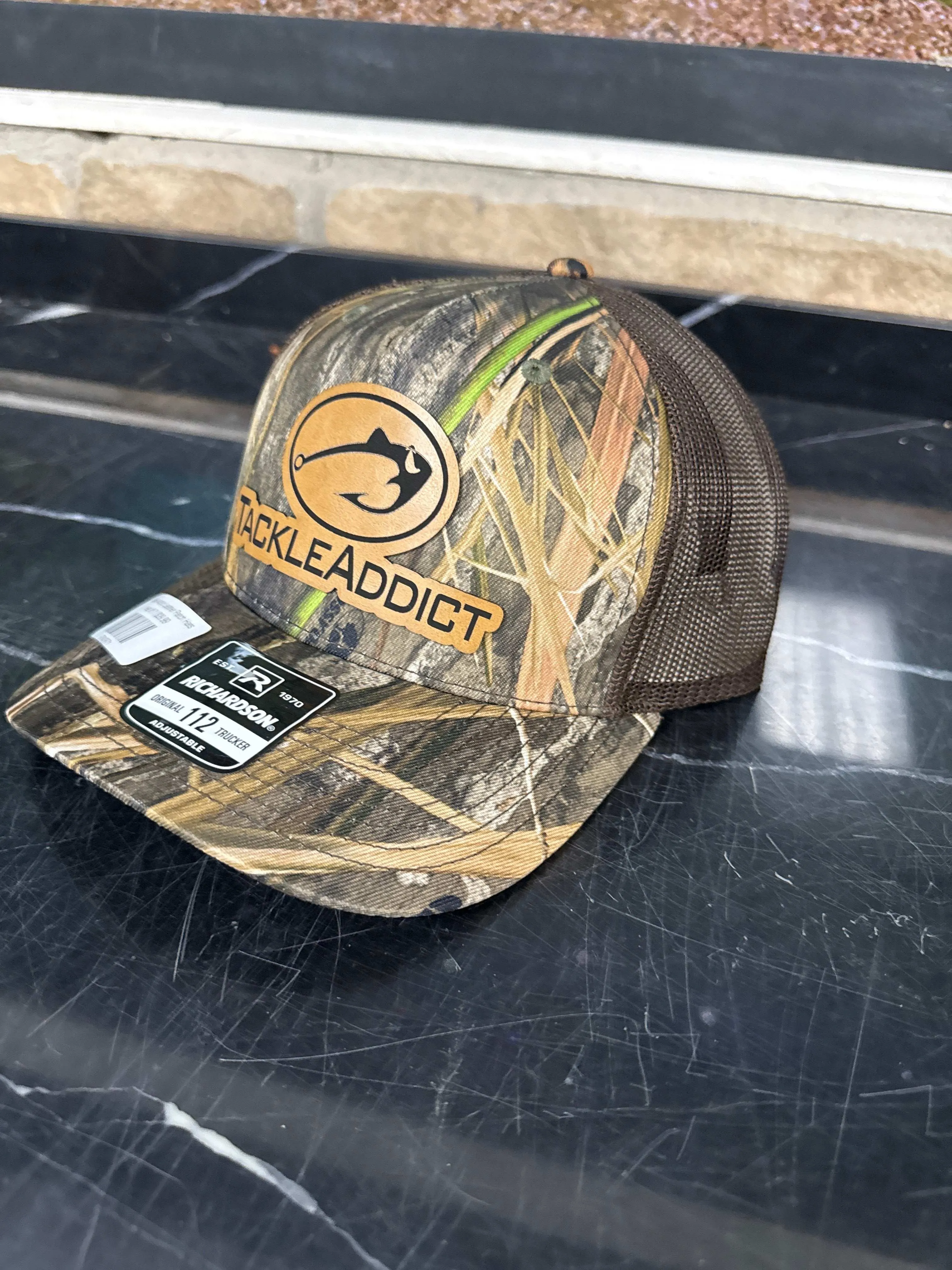 Tackle Addict Leather Patch Hats