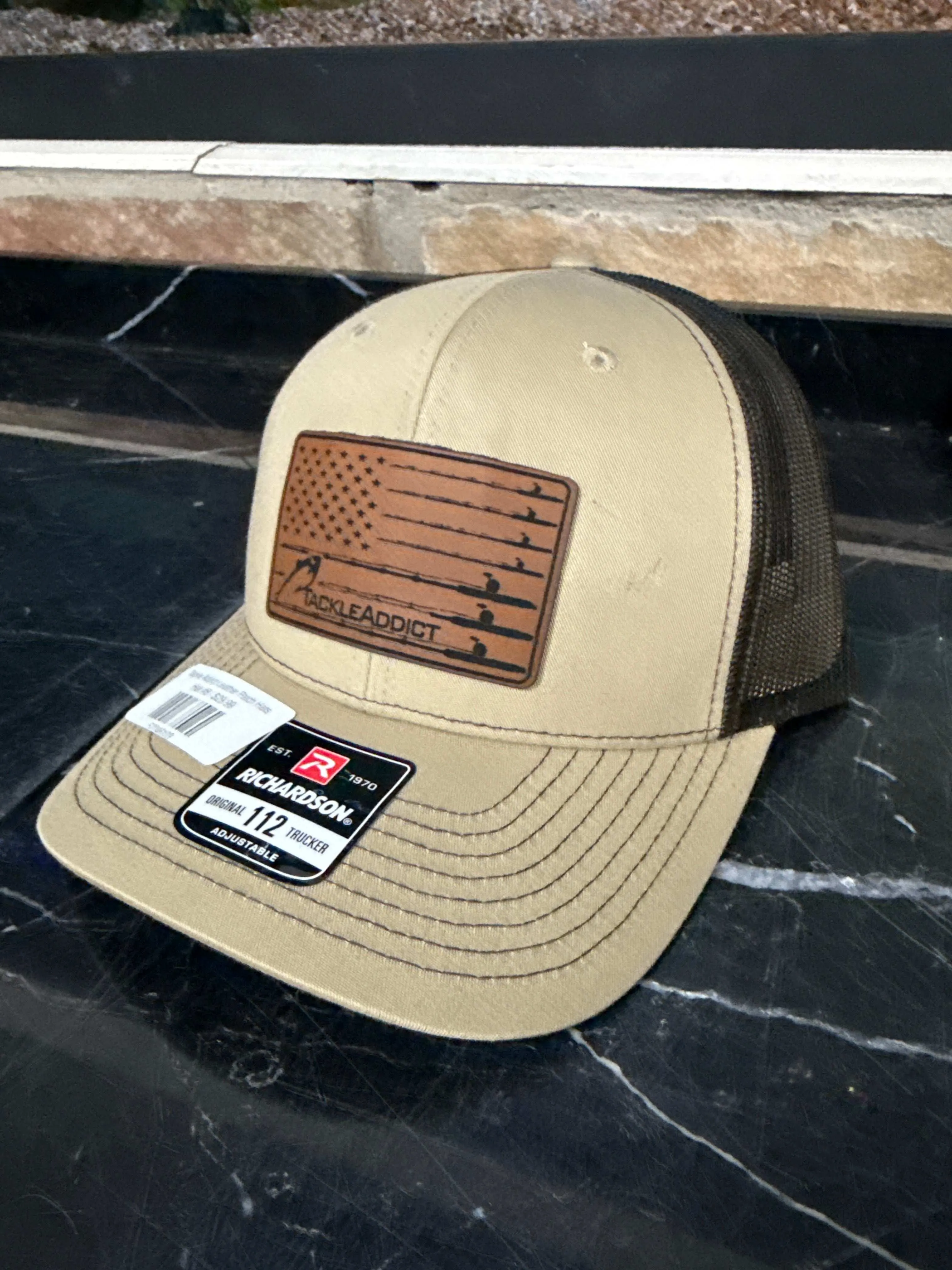 Tackle Addict Leather Patch Hats