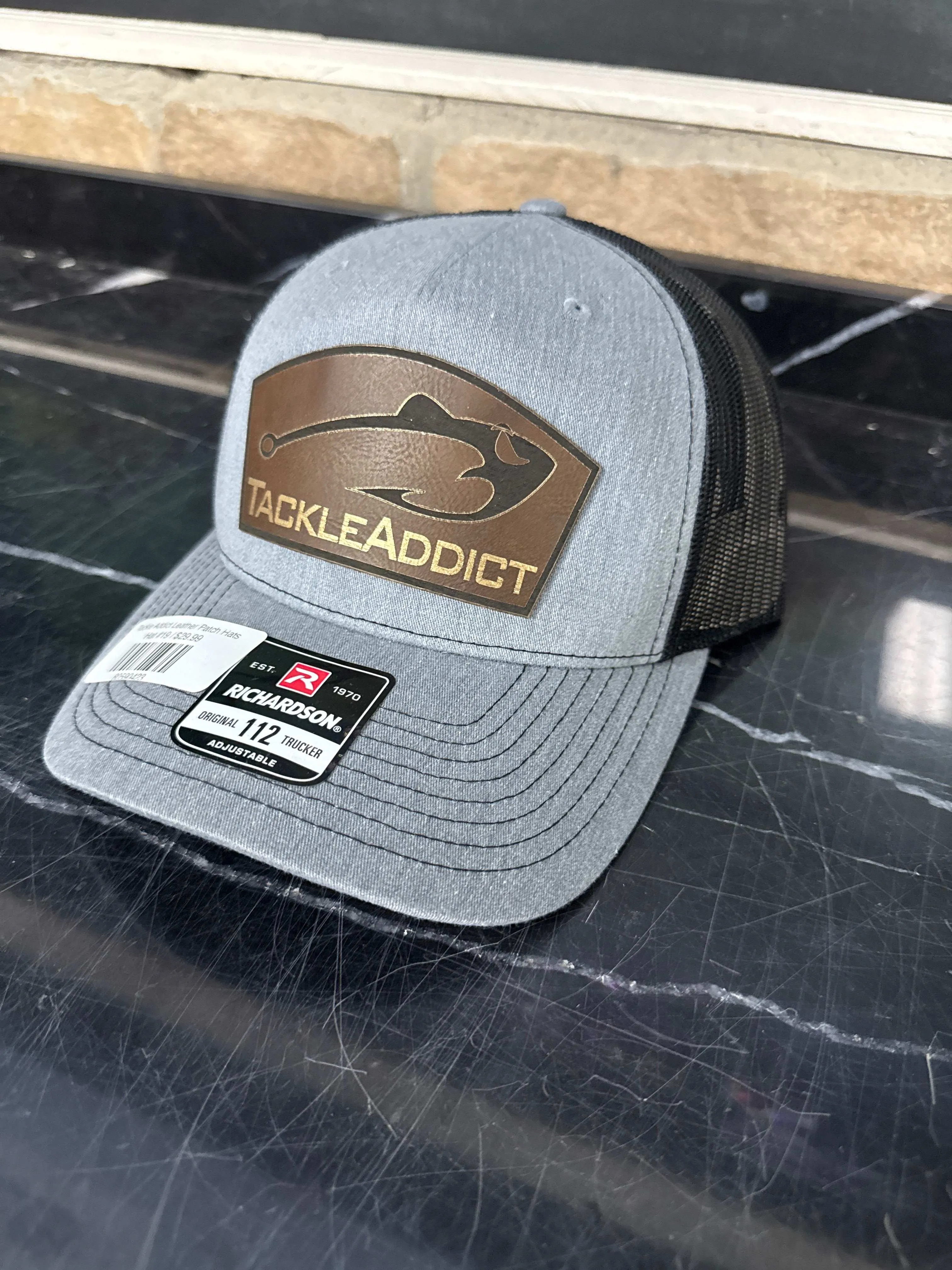 Tackle Addict Leather Patch Hats
