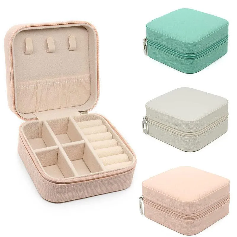 Travel Portable Jewelry Box Storage Jewelry Case