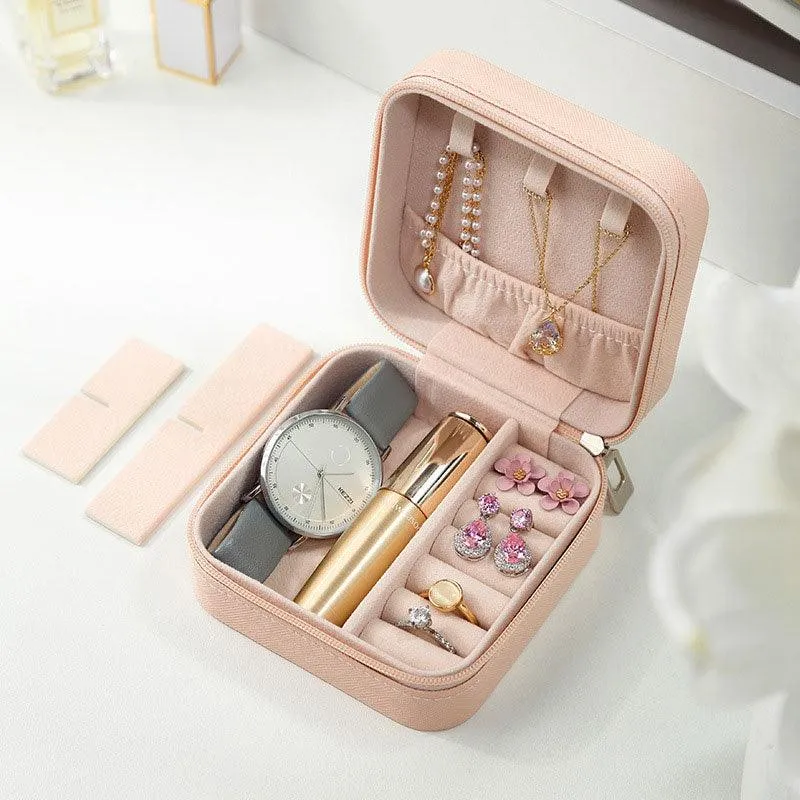 Travel Portable Jewelry Box Storage Jewelry Case