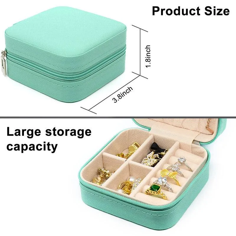Travel Portable Jewelry Box Storage Jewelry Case