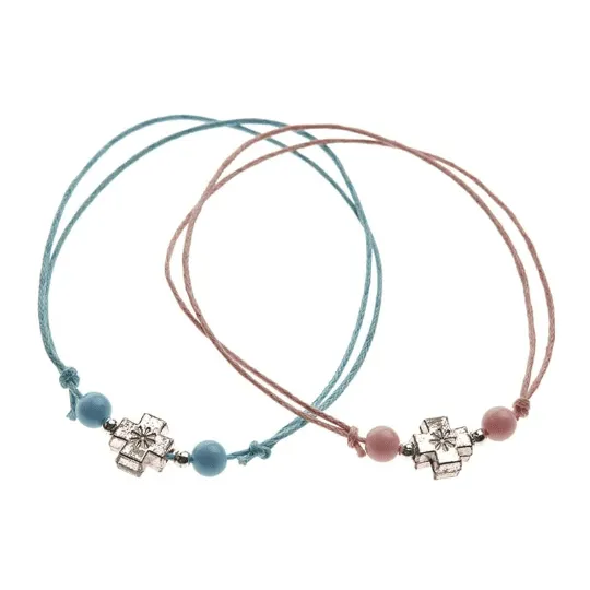 Witness Bracelets - Coloured Beads & Cross